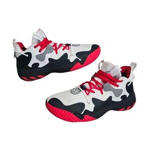 Adidas Harden Vol 6 Shoes Mens Size 11.5 Basketball Sneaker White Red Blk GV9081